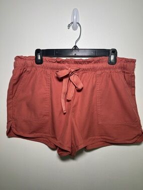 LOFT Drawstring Casual Shorts - Rusty Terracotta